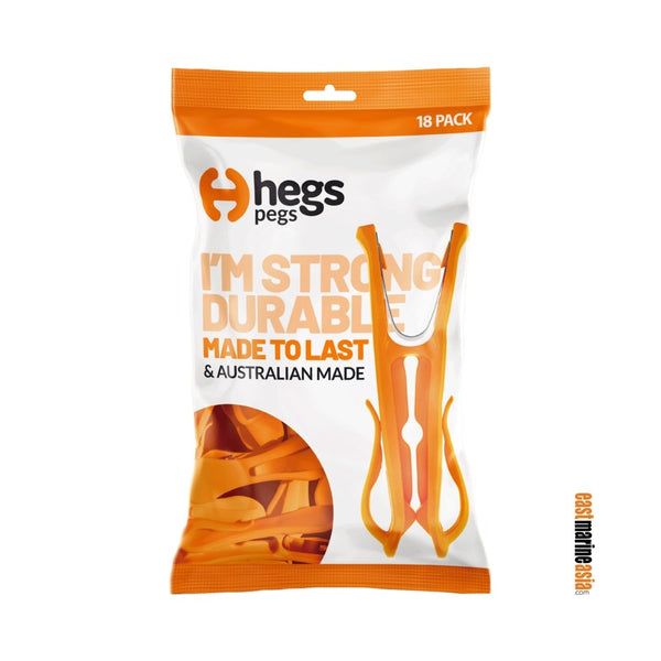 Hegs Clothes Pegs with Hooks (with Stainless Steel Spring)