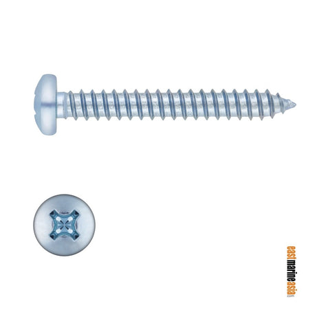 Stainless Steel 316 Self Tapping Screw Philips Pan Head (DIN 7981)