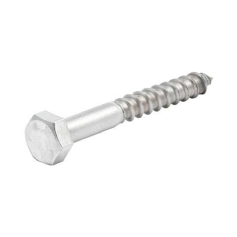 EMA 316 Stainless Steel Lag Screw Hex Head - Half Thread (DIN 571)