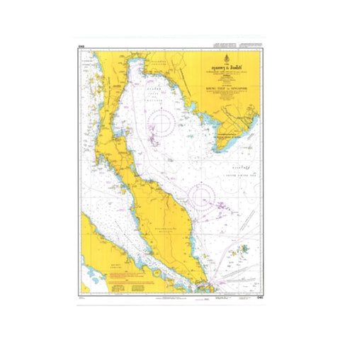 Marine Chart Thailand (Coastal) 045 Krung Thep to Singapore