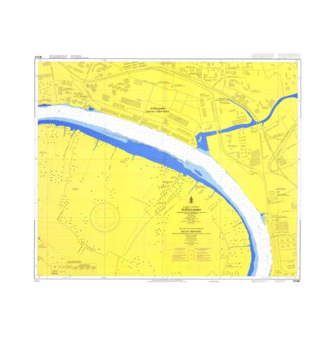 Marine Chart Thailand (Gulf of Thai - East) 111A Krung Thep Port