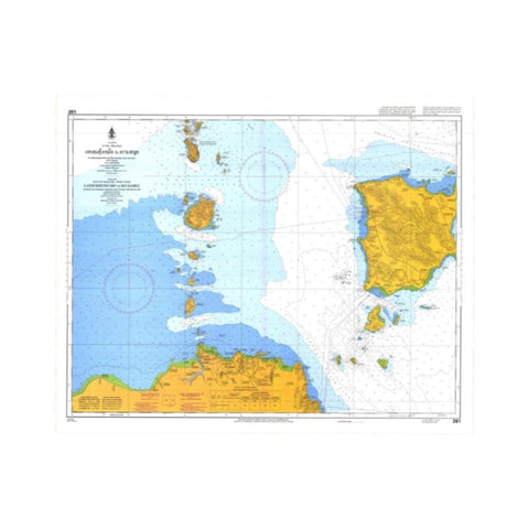 Marine Chart Thailand (Gulf of Thai - West) 261 Laem Khung Mo to Ko Samui