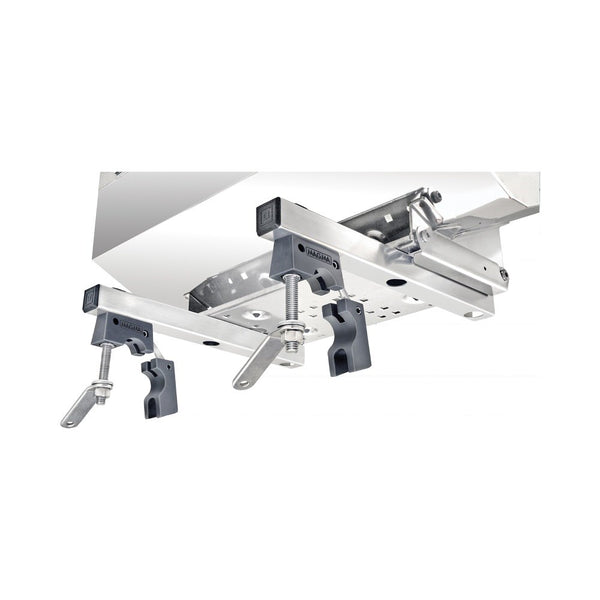 Magma Dual Extended Horizontal Round Rail Mount for Rectangular Grill & Table Mounts