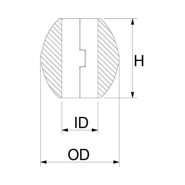 Martyr Streamlined Shaft Anode - Zinc, Imperial