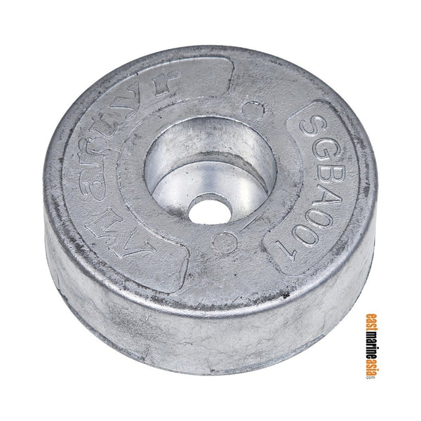 Martyr SGBA001Z 125 mm Round Plate Hull Anode - Zinc