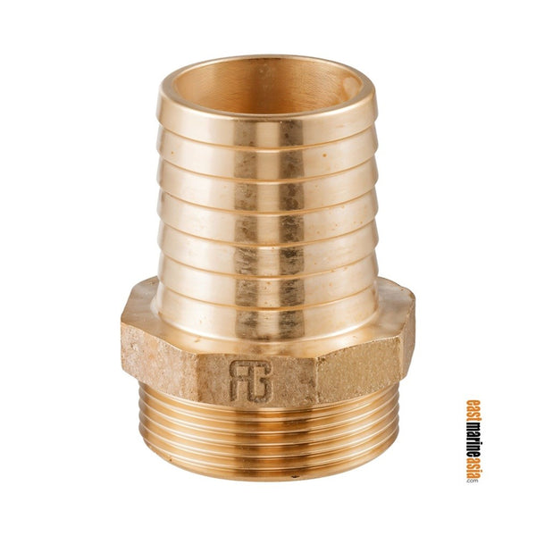 Guidi Series 1004B Bronze Straight Hose Connector (M) - BSPP