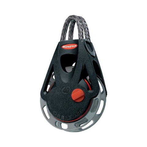 Ronstan Series 40 BB Single Orbit Block - Manual, Dyneema Link Head