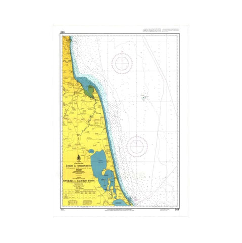 Marine Chart Thailand (Gulf of Thai - West) 205 Songkhla to Laem Kho Kwang