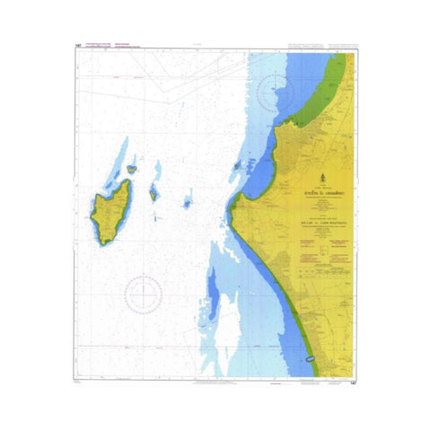 Marine Chart Thailand (Gulf of Thai - East) 147 Ko Lan to Laem Pattaya