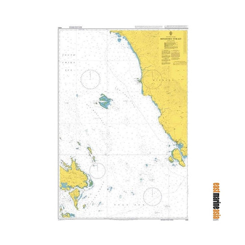 British Admiralty Nautical Chart #4483 Mindoro Strait